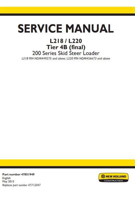 New holland L220 Manuals 